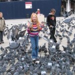 In Venice, Italy with all the pigeons