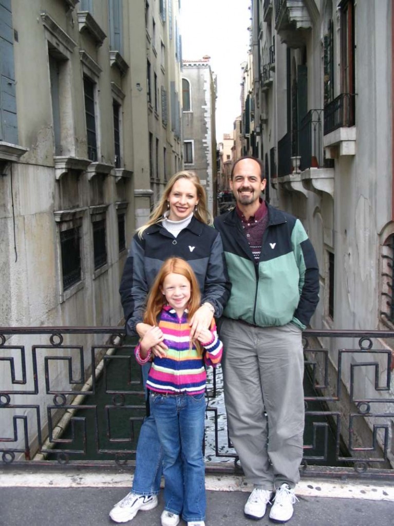 Family in Venice, Italy